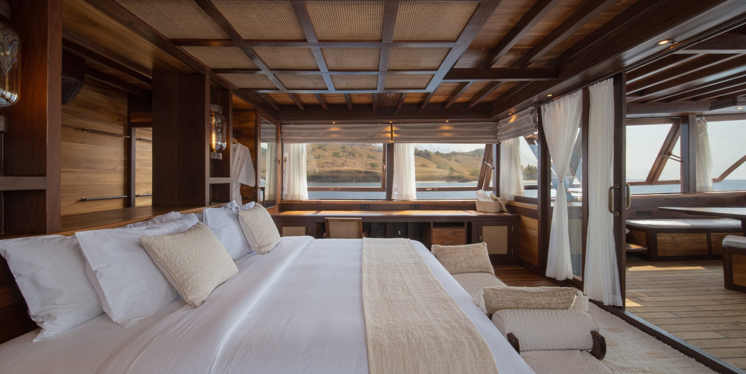 Pacific High luxury private yacht Senja in Raja Ampat for a honeymoon cruise